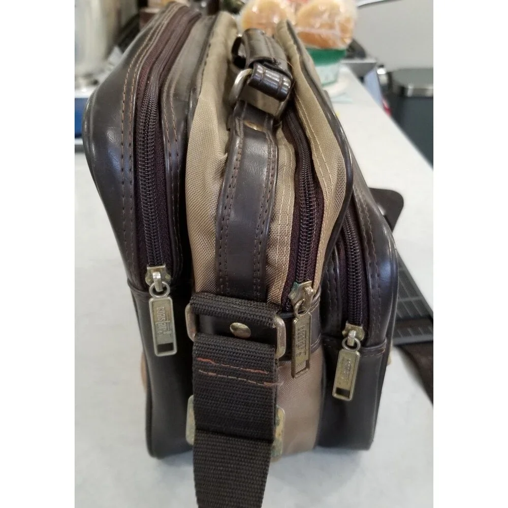 vintage canvas padded camera shoulder travel bag